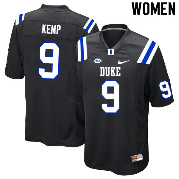 Women #9 Isaiah Kemp Duke Blue Devils College Football Jerseys Sale-Black - Click Image to Close